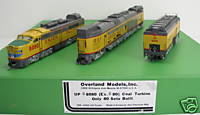 BRASS HO UNION PACIFC (UP) COAL TURBINE 8080 3 UNIT SET BY OVERLAND MODELS Item number: 200305669364 ￼ ￼